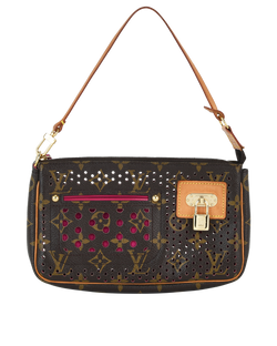 Perforated Pochette, Monogram, Coated Canvas, MIS, 2*